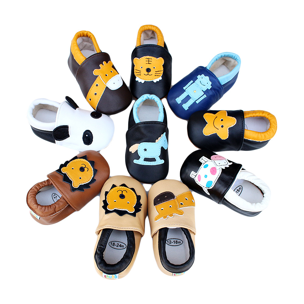 Kids First Education - Skórzane dziecięce buty do łóżeczka na