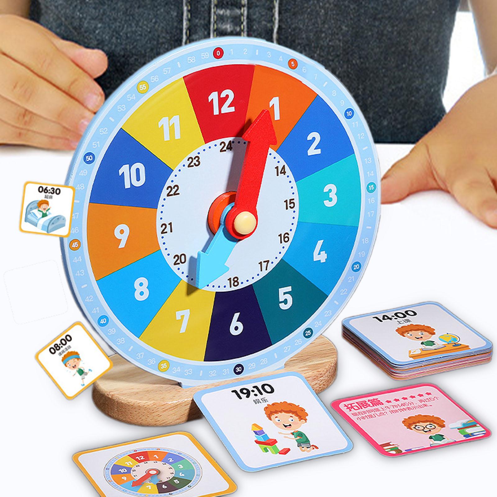 Drewniany zegar edukacyjny – z – Kids Education Number recenzja i cena