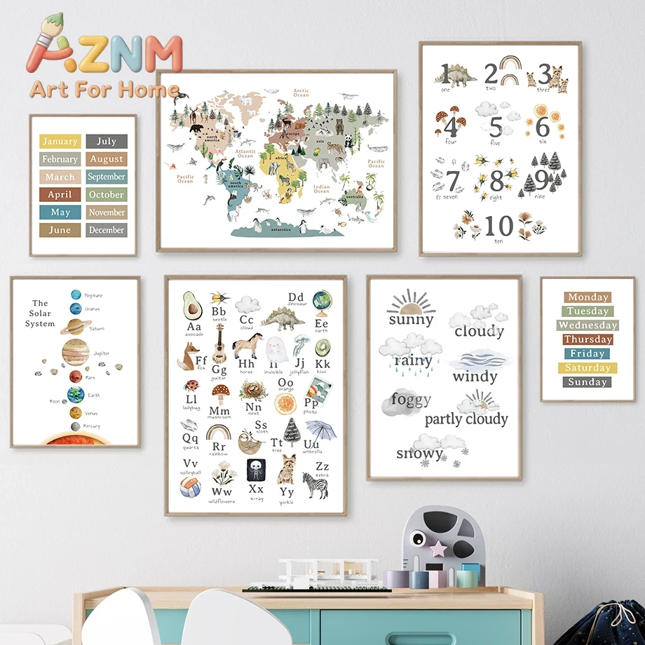 Obraz na płótnie, plakat, deko – Kids Education Number recenzja i cena