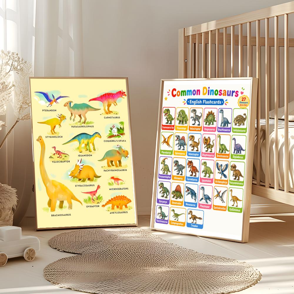 Plakat z nazwami dinozaurów, e – Kids Education Name recenzja i cena