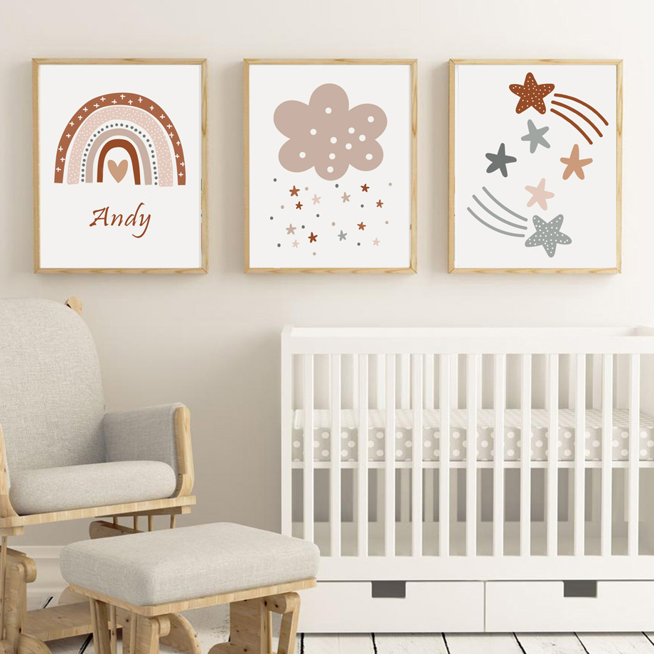 Plakat w stylu boho do pokoju  – Kids Education Name recenzja i cena